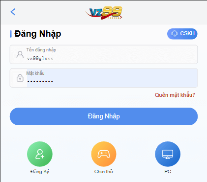 Hướng dẫn rút tiền VZ99 về tài khoản phút chốc 8 Cách đăng nhập VZ99 nhanh chóng